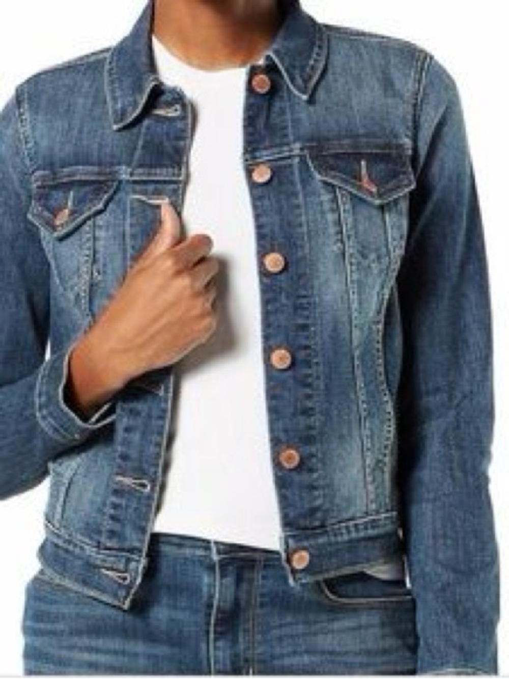Levi's| Classic Signature Medium Blue Denim Casual Super Soft Jean Jacket Sz XL